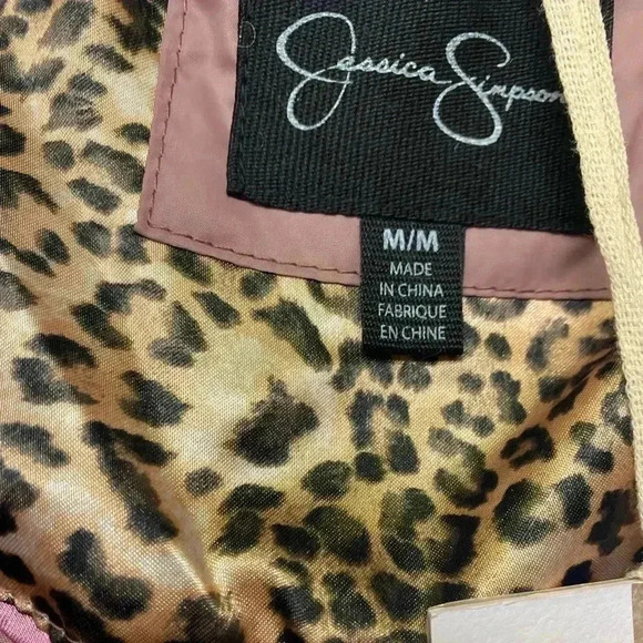 🆕Jessica Simpson Dusty Pink Quilted Puffer Long Coat M🆕 - Picture 9 of 16